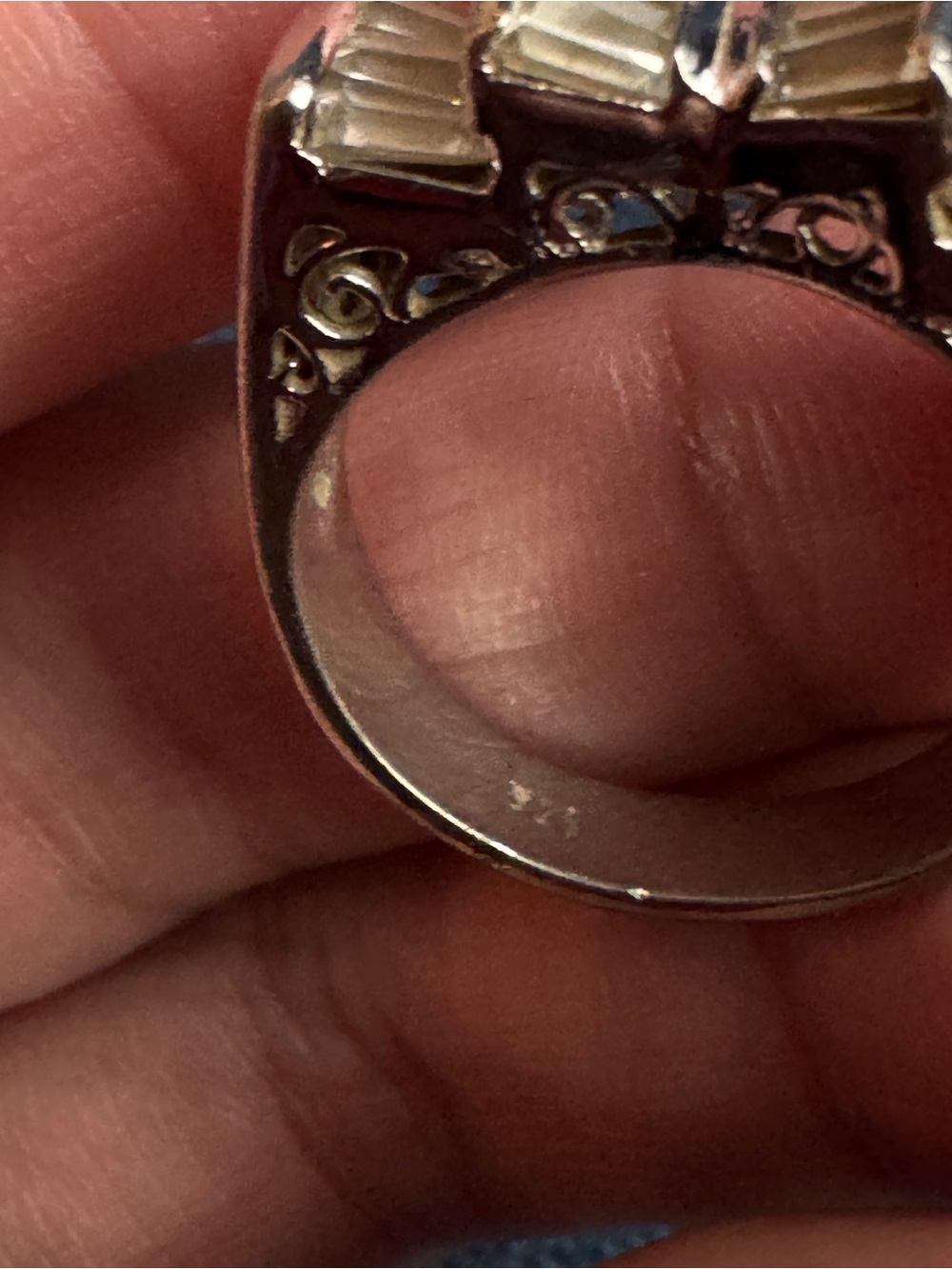 GORGEOUS Sterling Silver 925 Fancy Baguette CZ Band Ring Size 8 - Picture 6 of 6